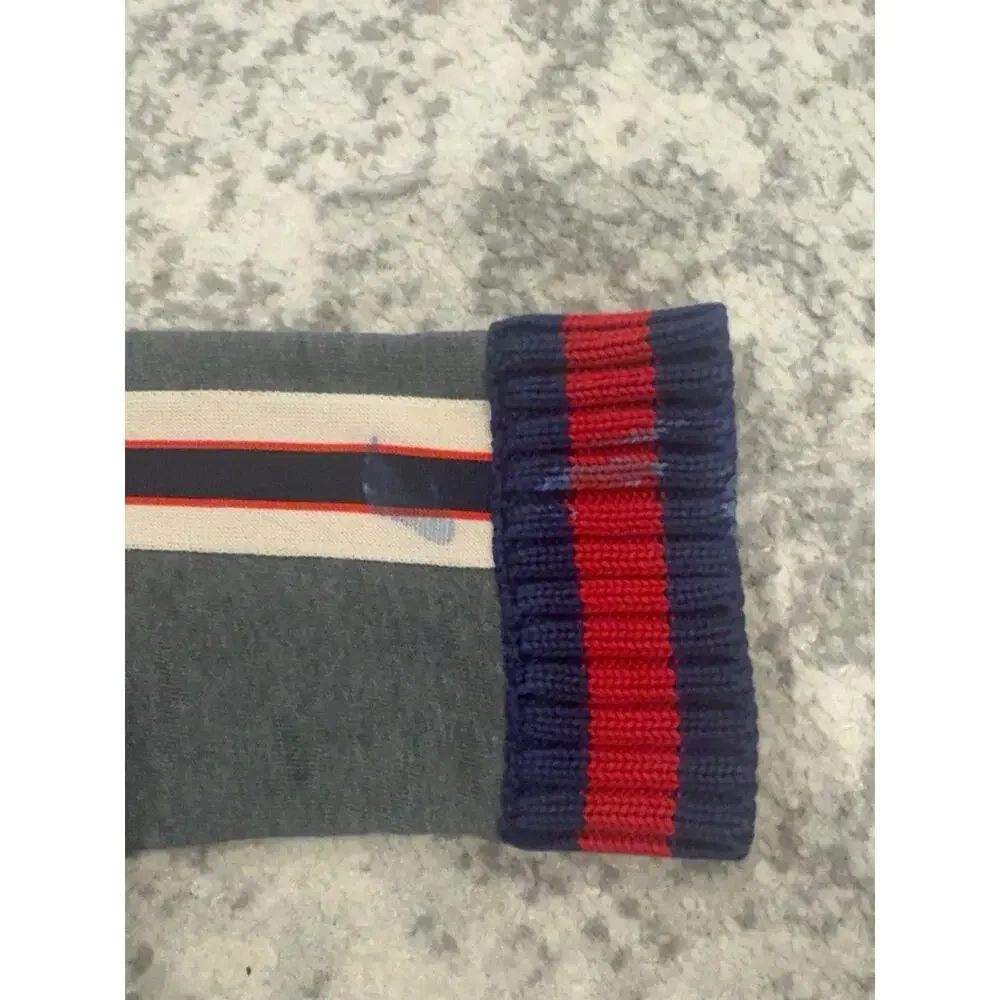 Gucci Kids Web Stripe Logo Tape Zip Hoodie 11/12Y Made in Italy